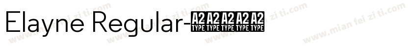 Elayne Regular字体转换